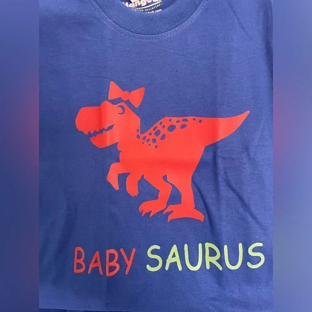 Baby sauras kids family matching T shirts